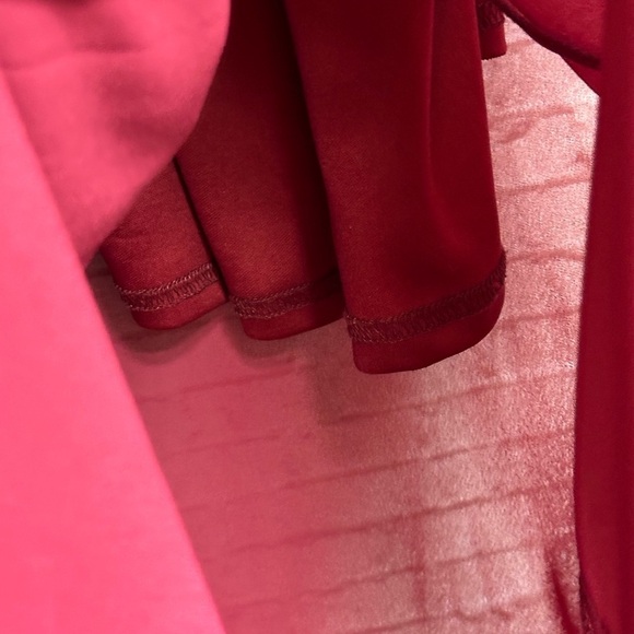 Zenobia Women's XXXL Maxi Dress Burgundy Layered Ruffles Sleeveless Lined Long - Picture 11 of 15